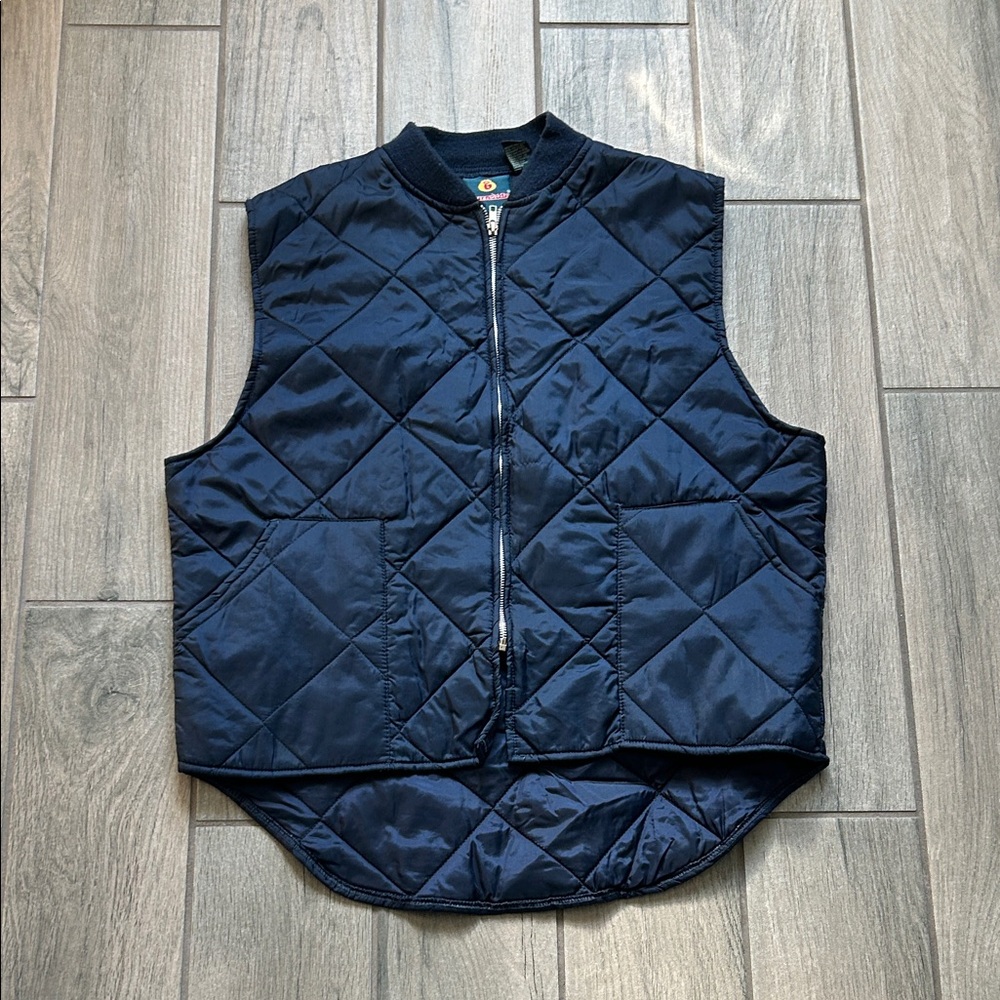 Burnside Dark Blue Quilted Men's Vest